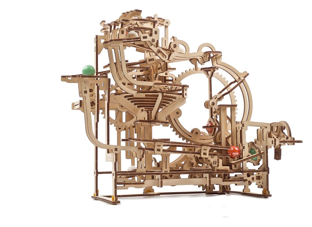 Ugears Modellbausatz aus Holz Murmel-Stufenbahn