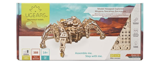 Ugears Modellbausatz aus Holz Hexapod-Explorer