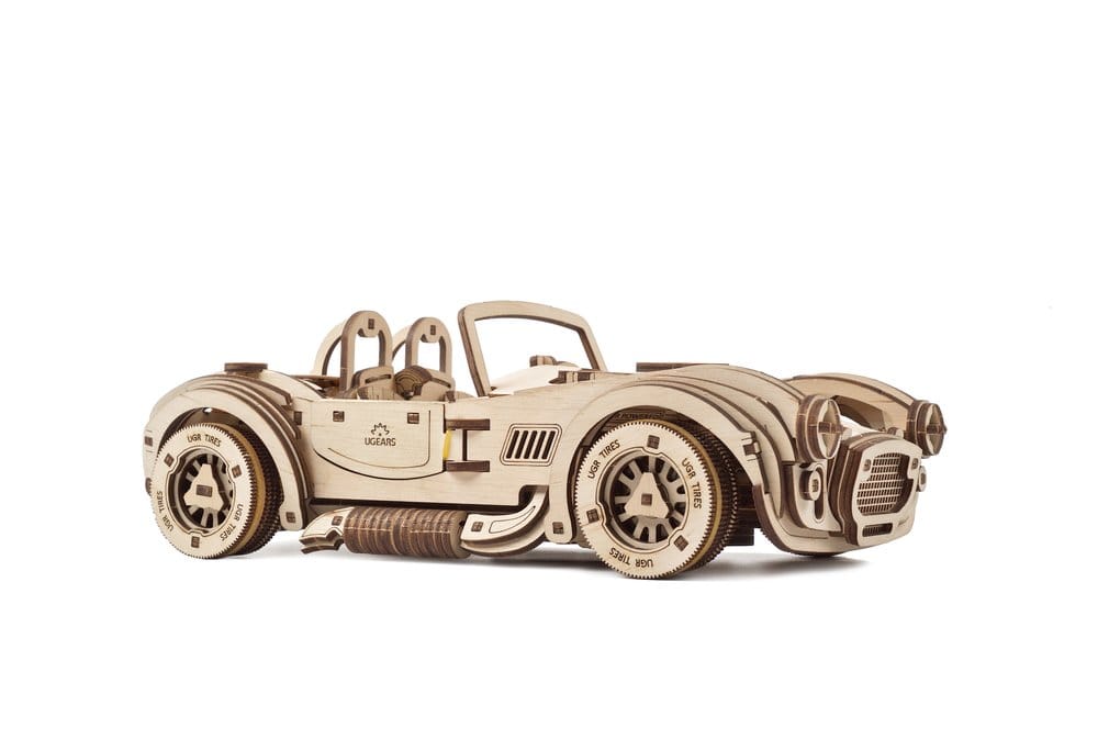 Ugears Modellbausatz aus Holz Cobra Drift Rennwagen