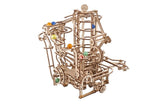 Ugears Modellbausatz aus Holz Murmelbahn mit Spiralaufzug
