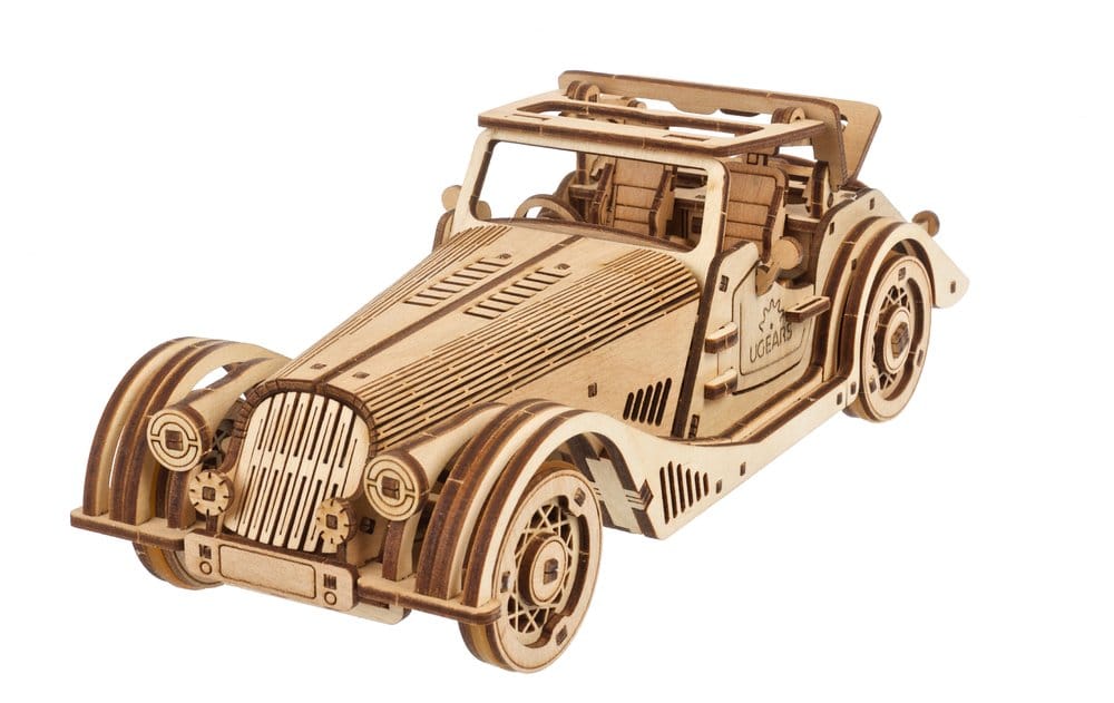 Ugears Modellbausatz aus Holz Sportwagen Flinke Maus