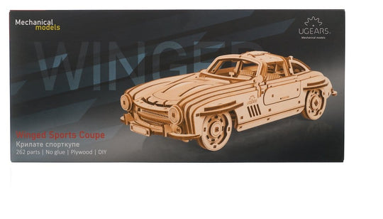 Ugears Modellbausatz aus Holz Flügeltüren-Sportcoupé