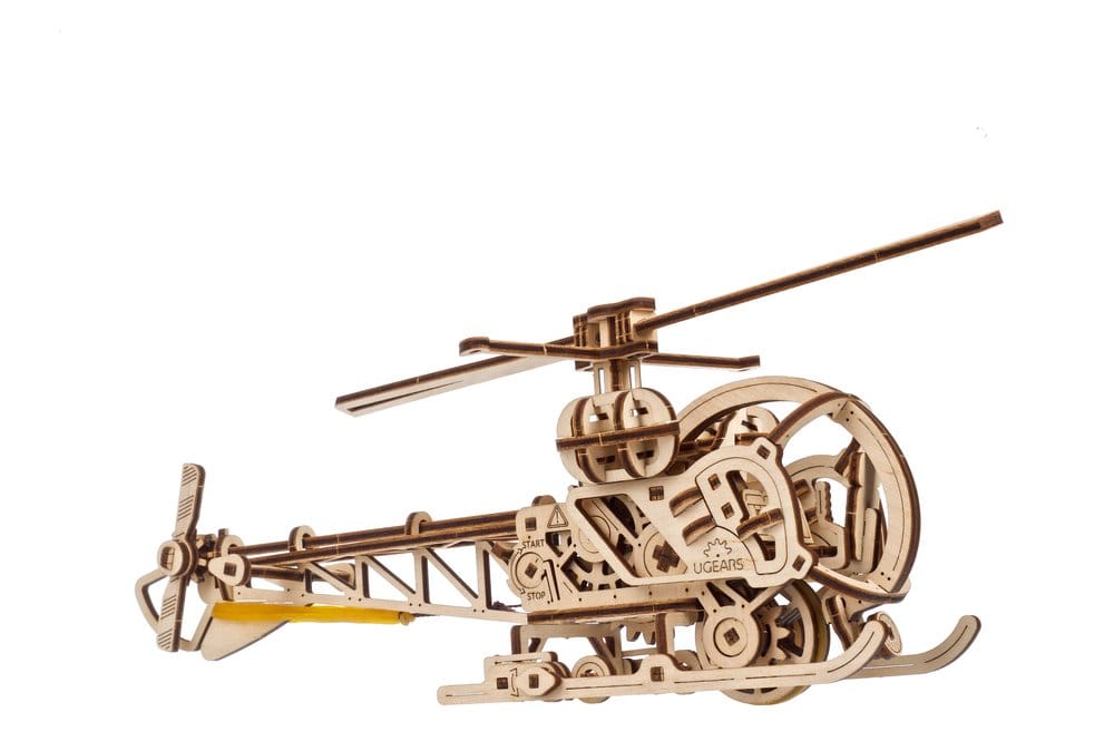 Ugears Modellbausatz aus Holz Mini-Hubschrauber