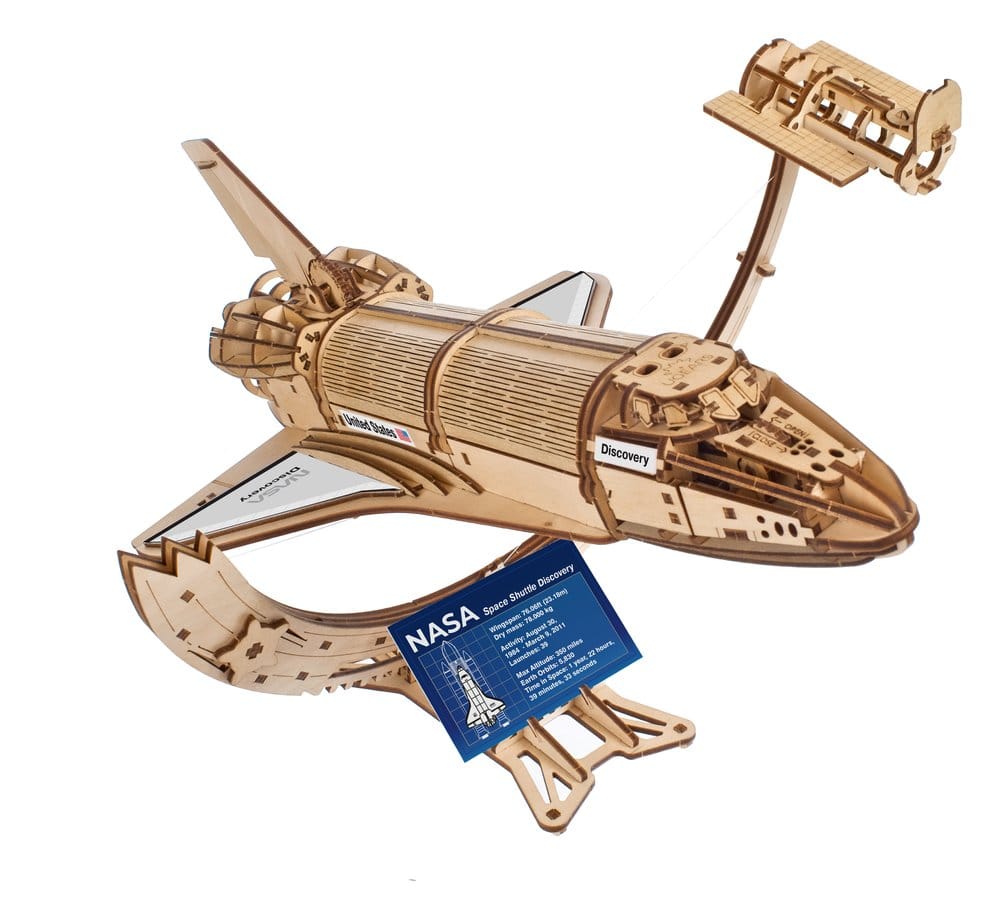NASA Modellbausatz aus Holz Space Shuttle Discovery