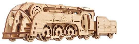 Ugears Modellbausatz aus Holz Mini-Lokomotive