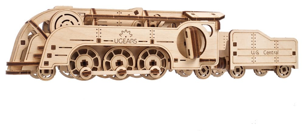 Ugears Modellbausatz aus Holz Mini-Lokomotive