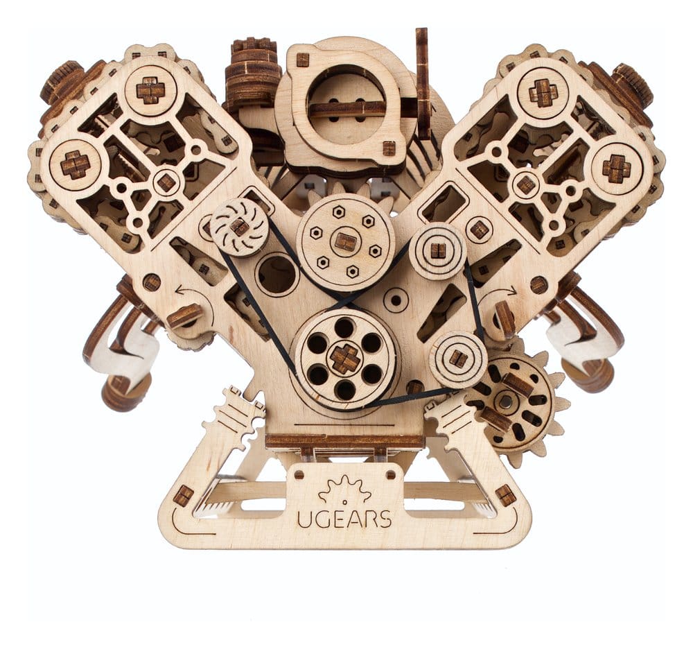 Ugears Modellbausatz aus Holz V8-Motor