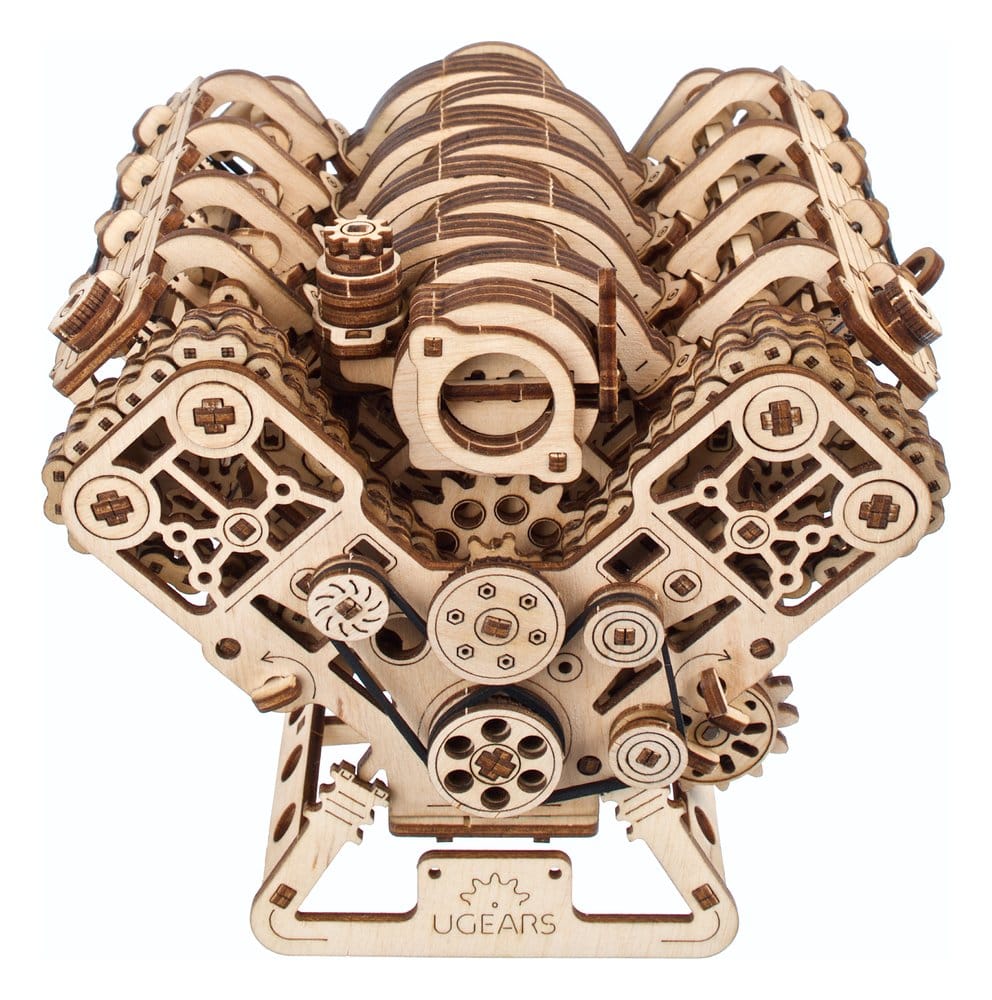 Ugears Modellbausatz aus Holz V8-Motor