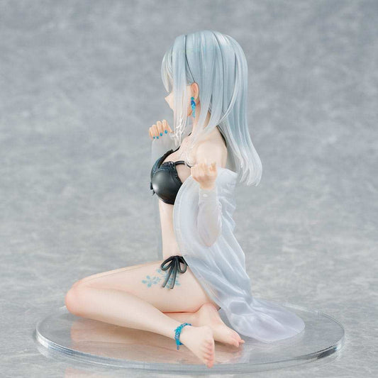 Original Character PVC Statue 1/7 Silver-Haired Girl Sky Blue Morning Special Outfit Ver. by Fuumi Illustration 16 cm