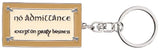 Herr der Ringe Schlüsselanhänger No Admittance Sign 6 cm