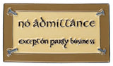 Herr der Ringe Magnet No Admittance (Enamel) 7 cm
