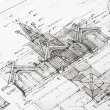 Herr der Ringe Bauplan Kunstdruck The Stable of Edoras 59 x 42 cm