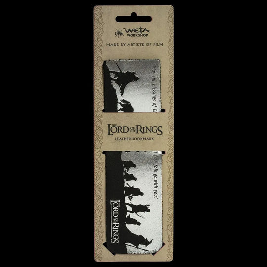 Herr der Ringe Leder Lesezeichen Fellowship Silhouette