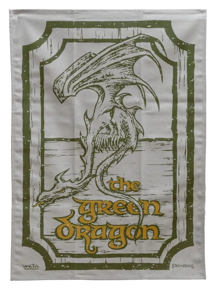 Herr der Ringe Geschirrtuch 2er Pack Green Dragon & Prancing Pony 69 cm