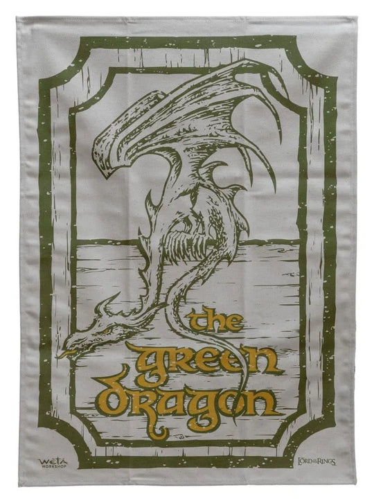 Herr der Ringe Geschirrtuch 2er Pack Green Dragon & Prancing Pony 69 cm