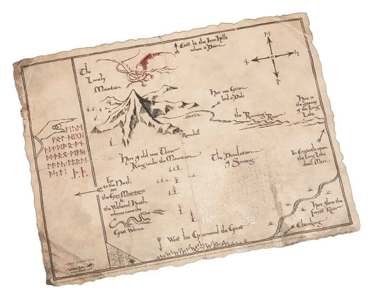Der Hobbit Kunstdruck Thorin's Map 40 x 30 cm