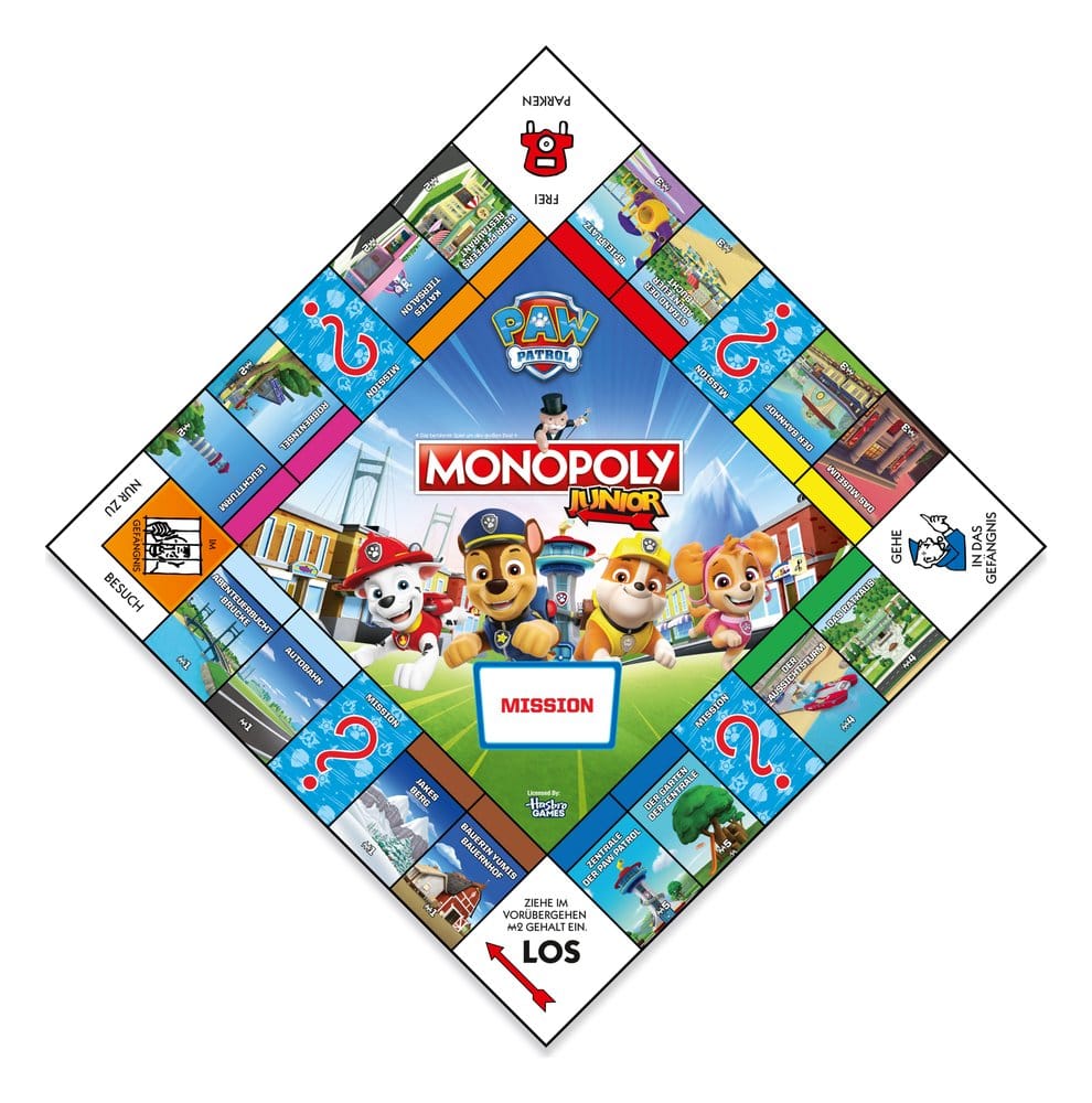 PAW Patrol Brettspiel Monopoly Junior *Deutsche Version*