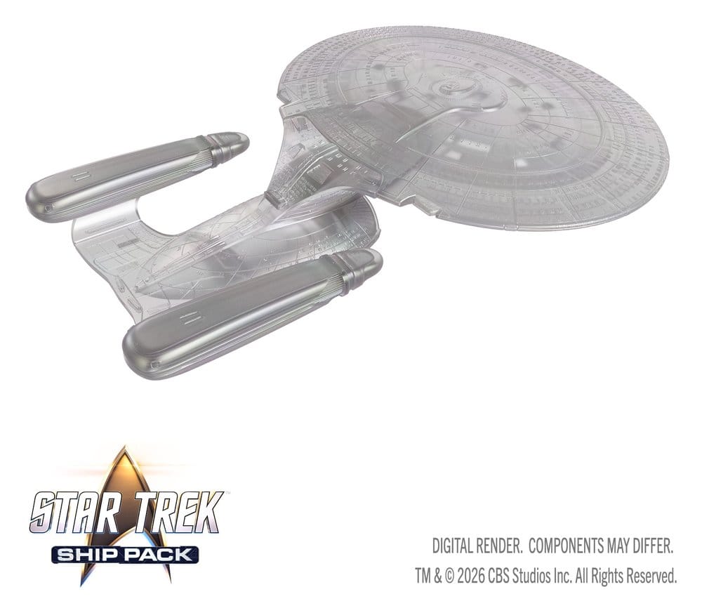 Star Trek Ship Pack Boxed Miniaturen vorbemalt U.S.S. Enterprise - 60th Anniversary Edition 22 cm