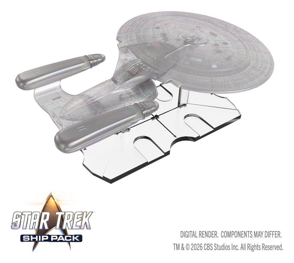 Star Trek Ship Pack Boxed Miniaturen vorbemalt U.S.S. Enterprise - 60th Anniversary Edition 22 cm