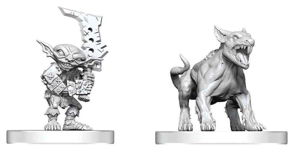 Pathfinder Battles Deep Cuts Miniatur unbemalt Goblin Commando & Goblin Dog 13 cm