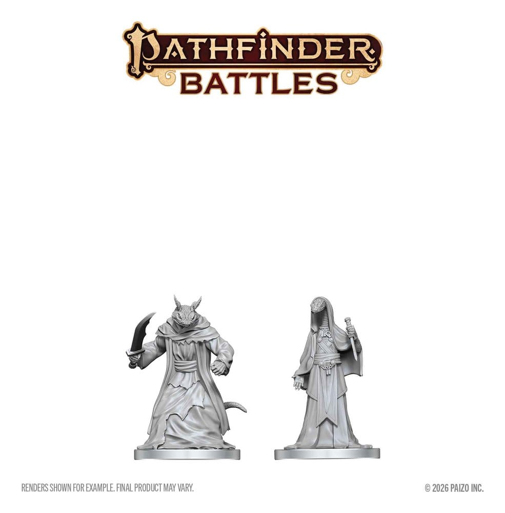 Pathfinder Battles Deep Cuts Miniatur unbemalt Zyss & Aapoph Serpentfolk 13 cm