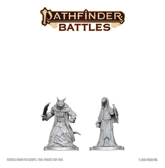 Pathfinder Battles Deep Cuts Miniatur unbemalt Zyss & Aapoph Serpentfolk 13 cm