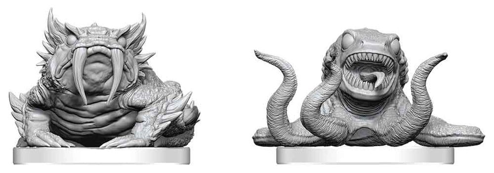 Pathfinder Battles Deep Cuts Miniatur unbemalt Bogwid & Slurk 13 cm