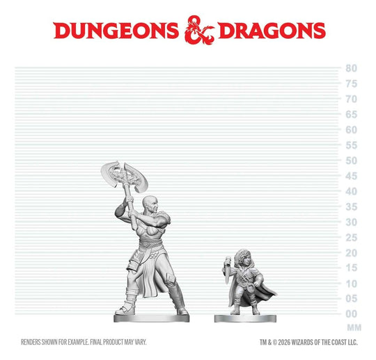 D&D Nolzur's Marvelous Miniatures Minifiguren Goliath-Barbar & Halbling-Schurke 13 cm