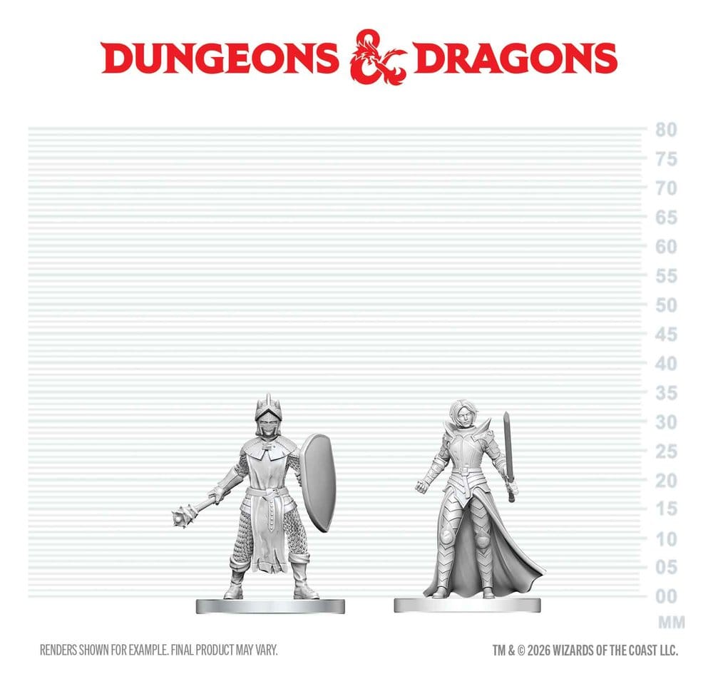 D&D Nolzur's Marvelous Miniatures Minifiguren Schwarzer Handschuh & Zhentilar-Paladin von Bane 13 cm