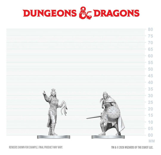 D&D Nolzur's Marvelous Miniatures Minifiguren Drow Elite Warrior & Drow Priestess of Lolth 13 cm