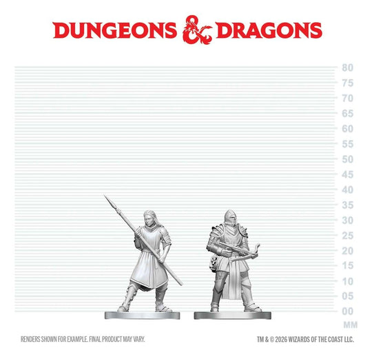 D&D Nolzur's Marvelous Miniatures Minifiguren Town Guards 13 cm