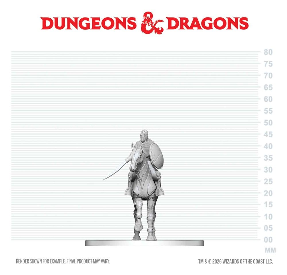 D&D Nolzur's Marvelous Miniatures Minifiguren Nimblewright Steed with Rider 6 cm