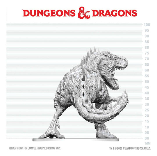 Dungeons & Dragons Nolzur's Marvelous Miniatures Miniatur unbemalt Tyrannosaurus Zombie 20 cm