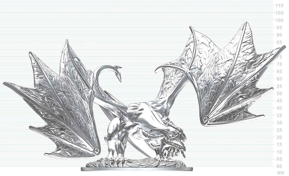 Dungeons & Dragons Nolzur's Marvelous Miniatures Miniatur unbemalt Junger Saphirdrache 20 cm