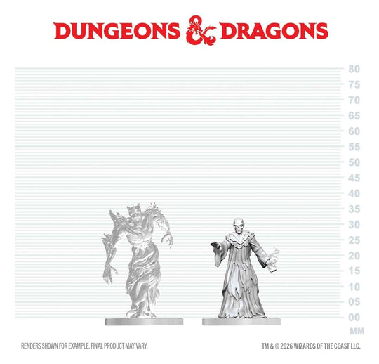Dungeons & Dragons Nolzur's Marvelous Miniatures Miniatur unbemalt Ghast-Gräberrufer & Wraith 14 cm