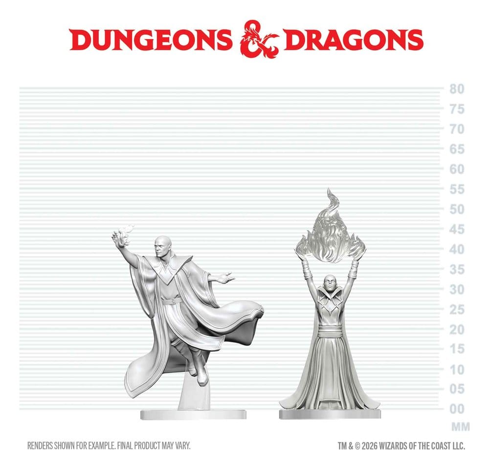 Dungeons & Dragons Nolzur's Marvelous Miniatures Miniatur unbemalt Roter Magier & Erzmagier 14 cm