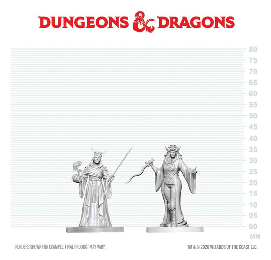 Dungeons & Dragons Nolzur's Marvelous Miniatures Miniatur unbemalt Kultisten-Fanatiker & Hierophant 14 cm