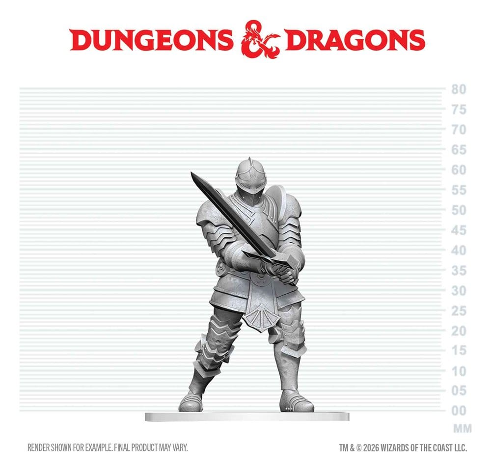 Dungeons & Dragons Nolzur's Marvelous Miniatures Miniatur unbemalt Red Knight Guardian Golem 14 cm