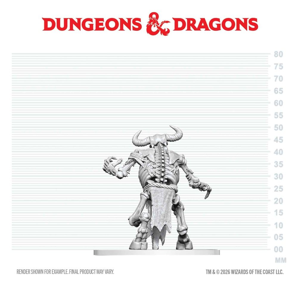 Dungeons & Dragons Nolzur's Marvelous Miniatures Miniatur unbemalt Minotaurus Skelett 17 cm