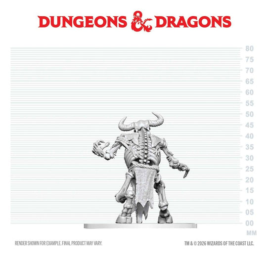 Dungeons & Dragons Nolzur's Marvelous Miniatures Miniatur unbemalt Minotaurus Skelett 17 cm