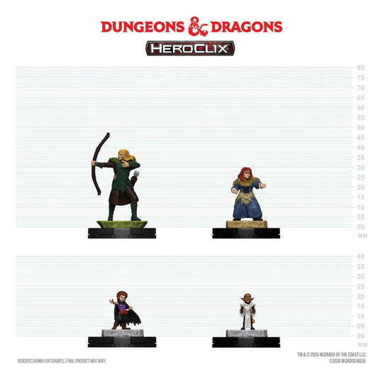 Dungeons & Dragons HeroClix 400: Figuren-Set Adventuring Party 1