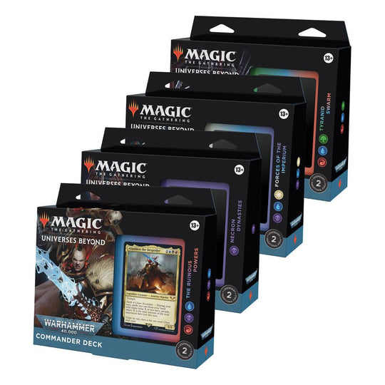 Magic the Gathering Universes Beyond: Warhammer 40,000 Commander-Decks Display (4) englisch