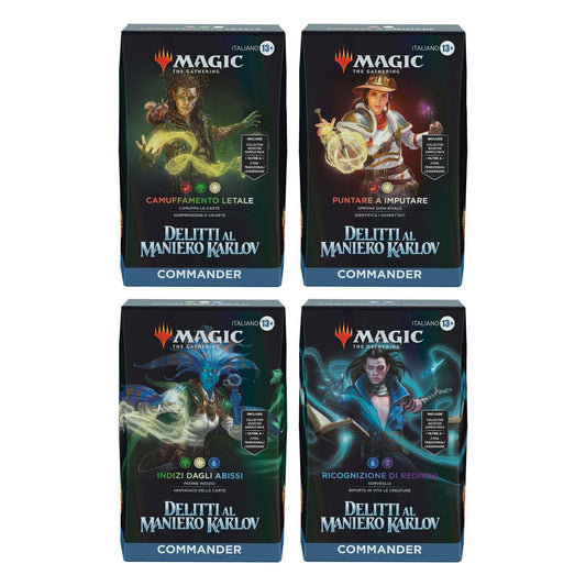 Magic the Gathering Delitti al Maniero Karlov Commander-Decks Display (4) italienisch