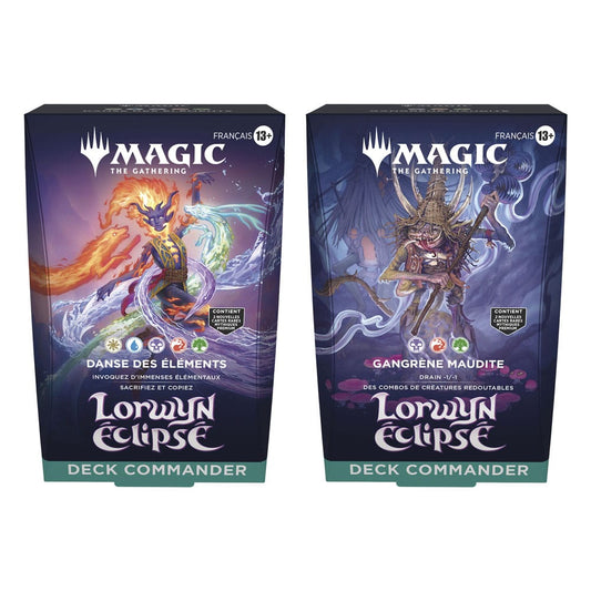 Magic the Gathering Lorwyn éclipsé Commander-Decks Display (4) französisch