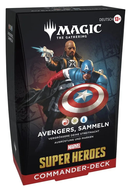 Magic the Gathering Marvel Super Heroes Commander Decks Umkarton (4) deutsch