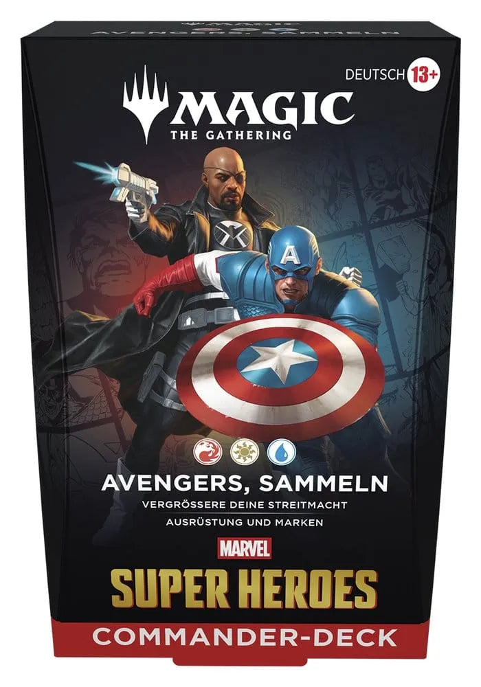 Magic the Gathering Marvel Super Heroes Commander Decks Umkarton (4) deutsch