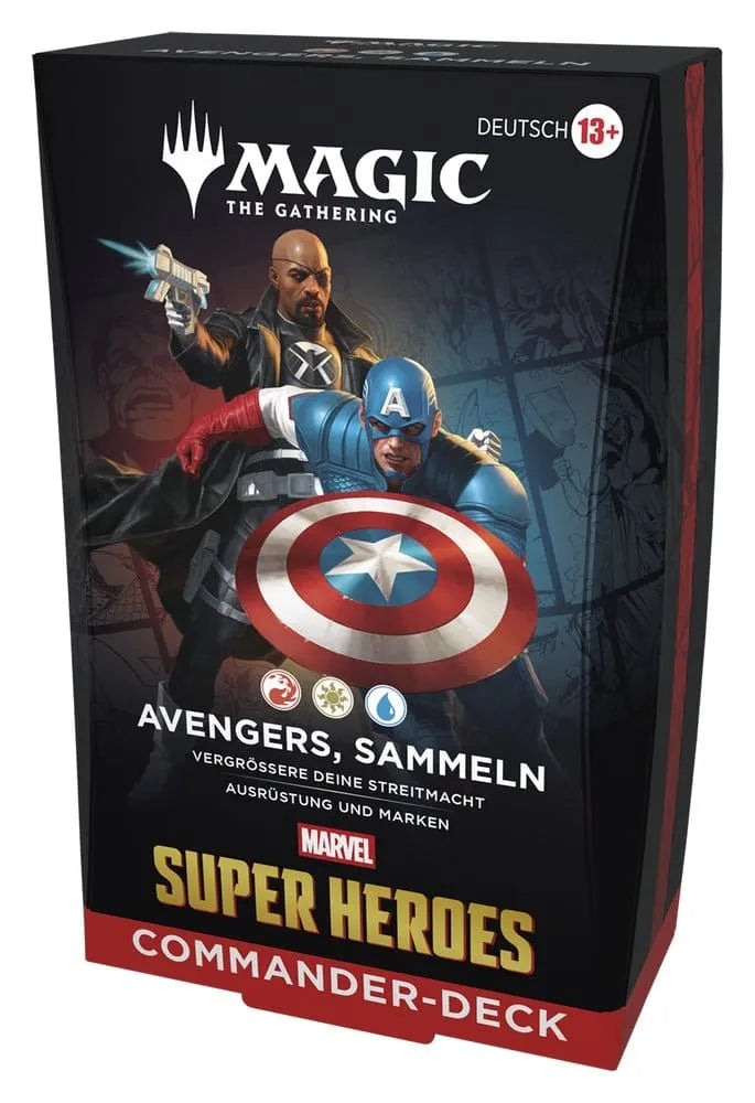 Magic the Gathering Marvel Super Heroes Commander Decks Umkarton (4) deutsch
