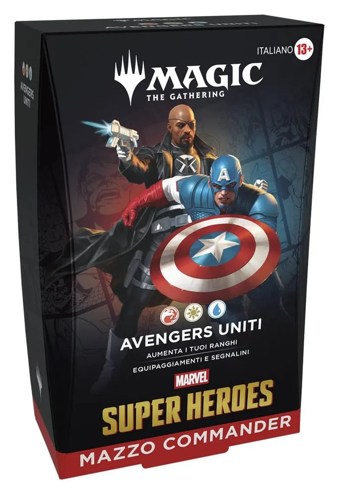 Magic the Gathering Marvel Super Heroes Commander Decks Umkarton (4) italienisch