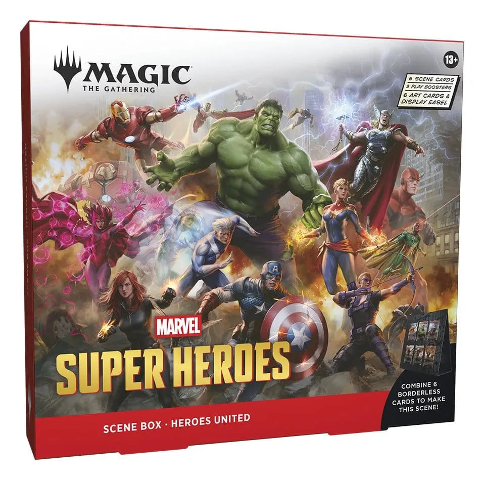 Magic the Gathering Marvel Super Heroes Szenenboxen Display (4) englisch