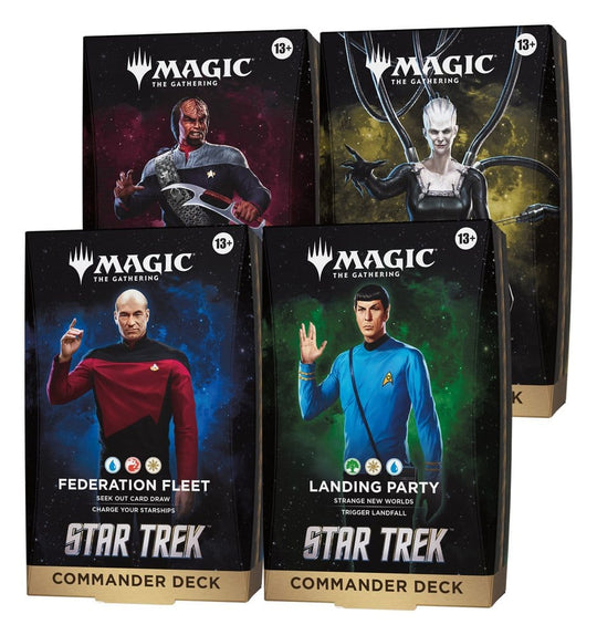 Magic the Gathering Star Trek Commander-Decks Umkarton (4) englisch